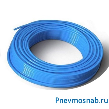 пневмотрубка полиуретановая 4x6 мм (8 атм, голубая) фото от интернет магазина Пневмоснаб